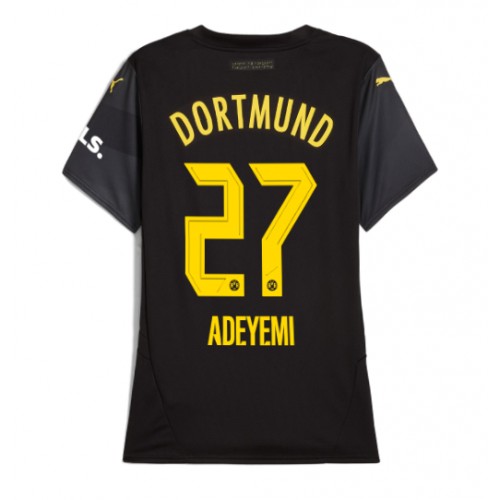 Dres Borussia Dortmund Karim Adeyemi #27 Gostujuci za Žensko 2024-25 Kratak Rukav